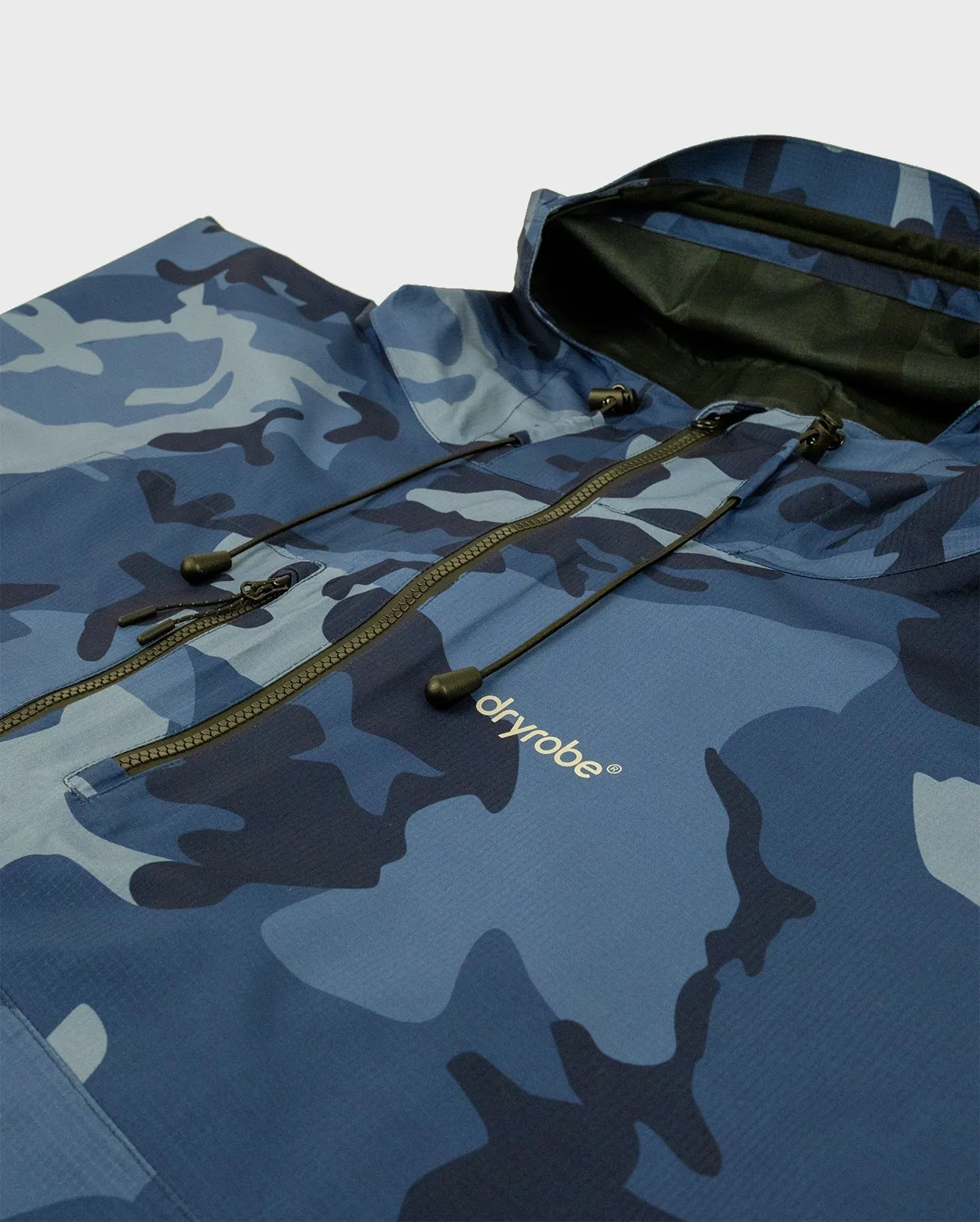 Dryrobe Waterproof Poncho - Blue Camo