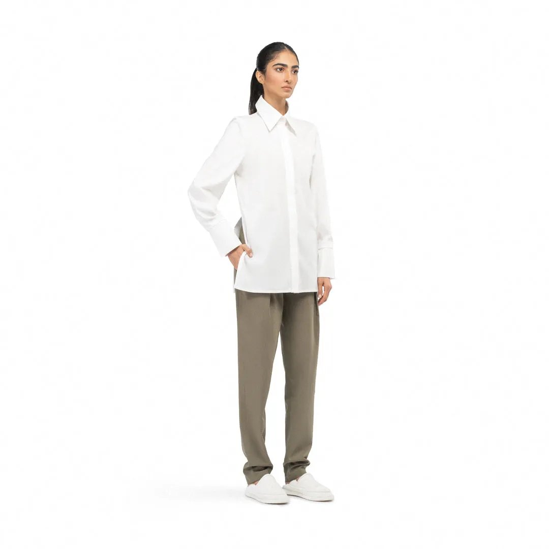 EVA MINIMAL POPLIN SHIRT