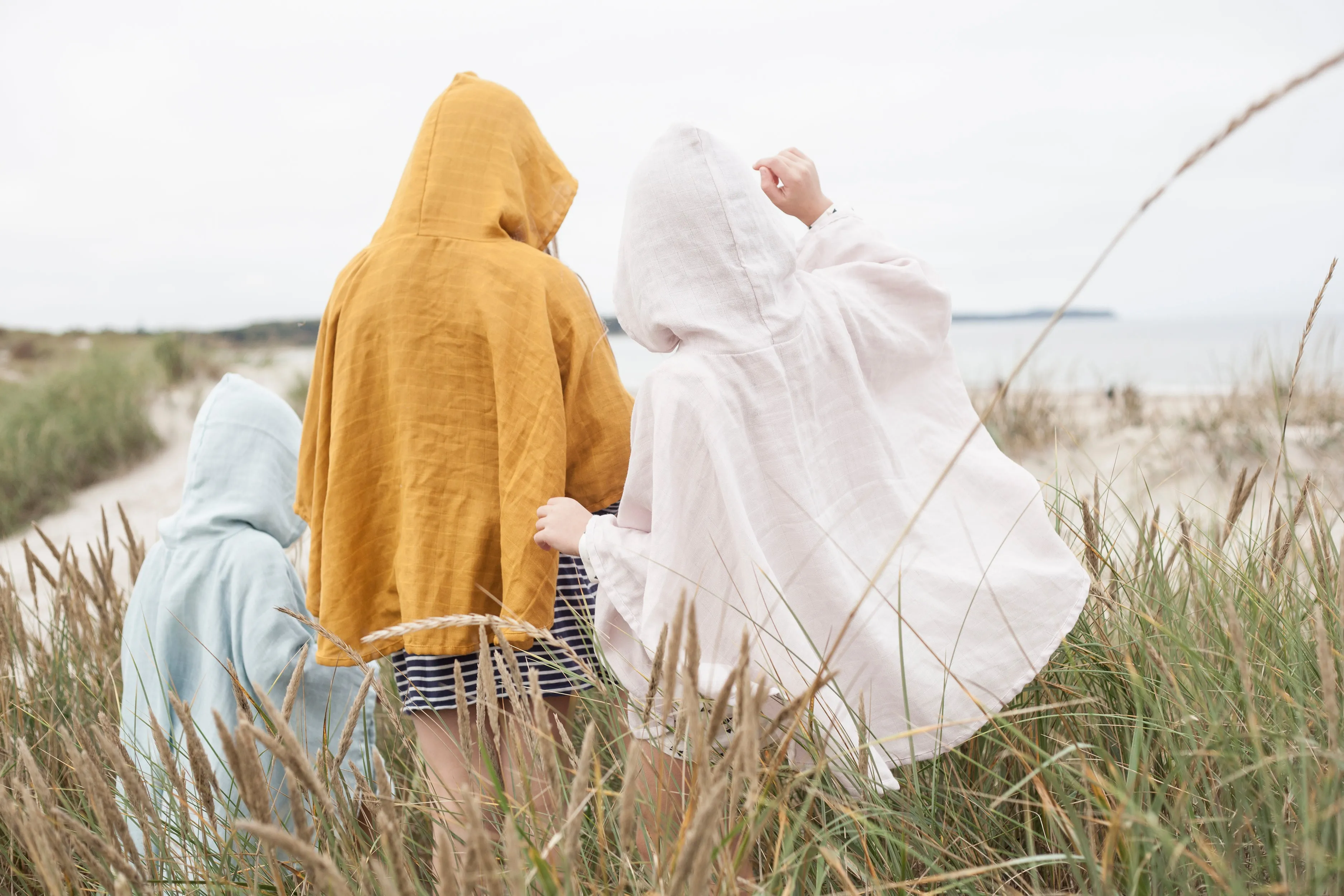 FABELAB - Muslin Poncho - Ochre