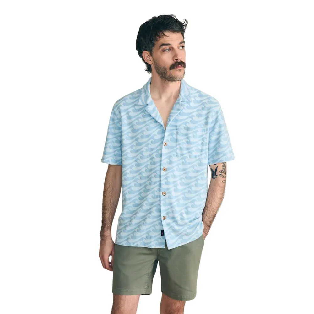 Faherty Men's Cabana Towel Terry Shirt