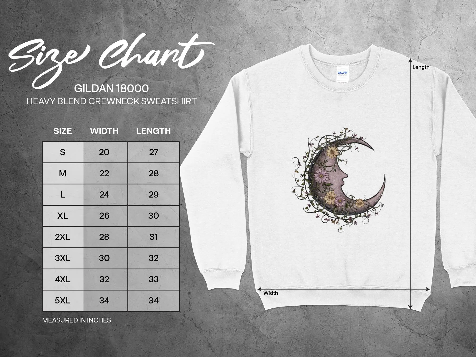 Floral Moon Shirt, Moon Shirt, Night Sky Shirt, Moon Wild Flowers Shirt, Flower Shirt, Moon and Flower Shirt, Wildflower Sweatshirt