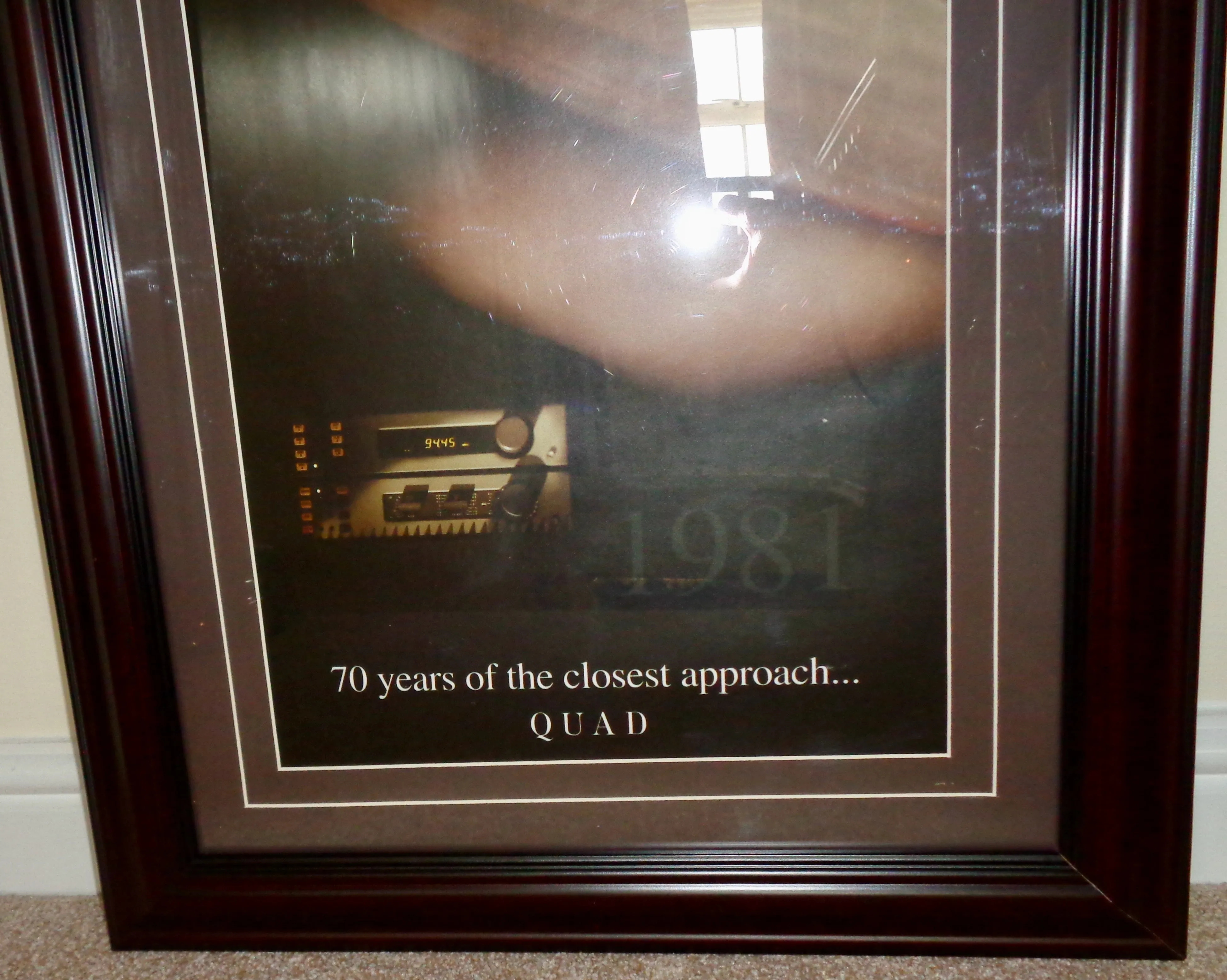 Framed Quad HiFi 1981 70th Anniversary Poster