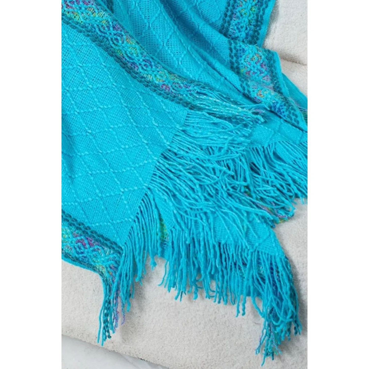 Freida Fringe Hooded Poncho