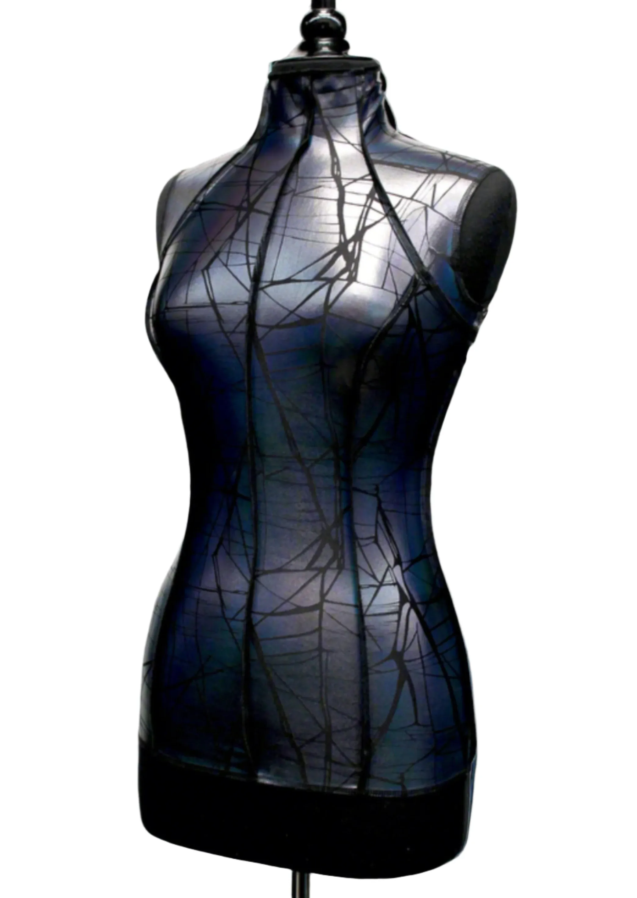 FUTURE SHOCK TOP sleeveless - Cracked Hologram Fabric - Black