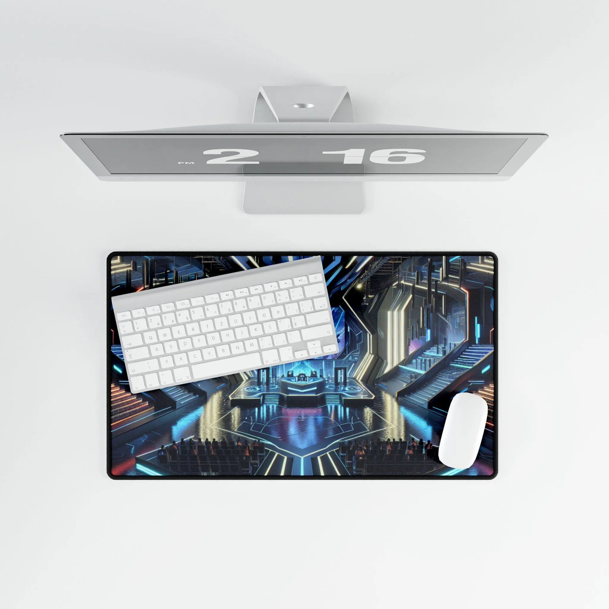 Gaming Desk Mat - Ultra futurist Pad Keyboard Design