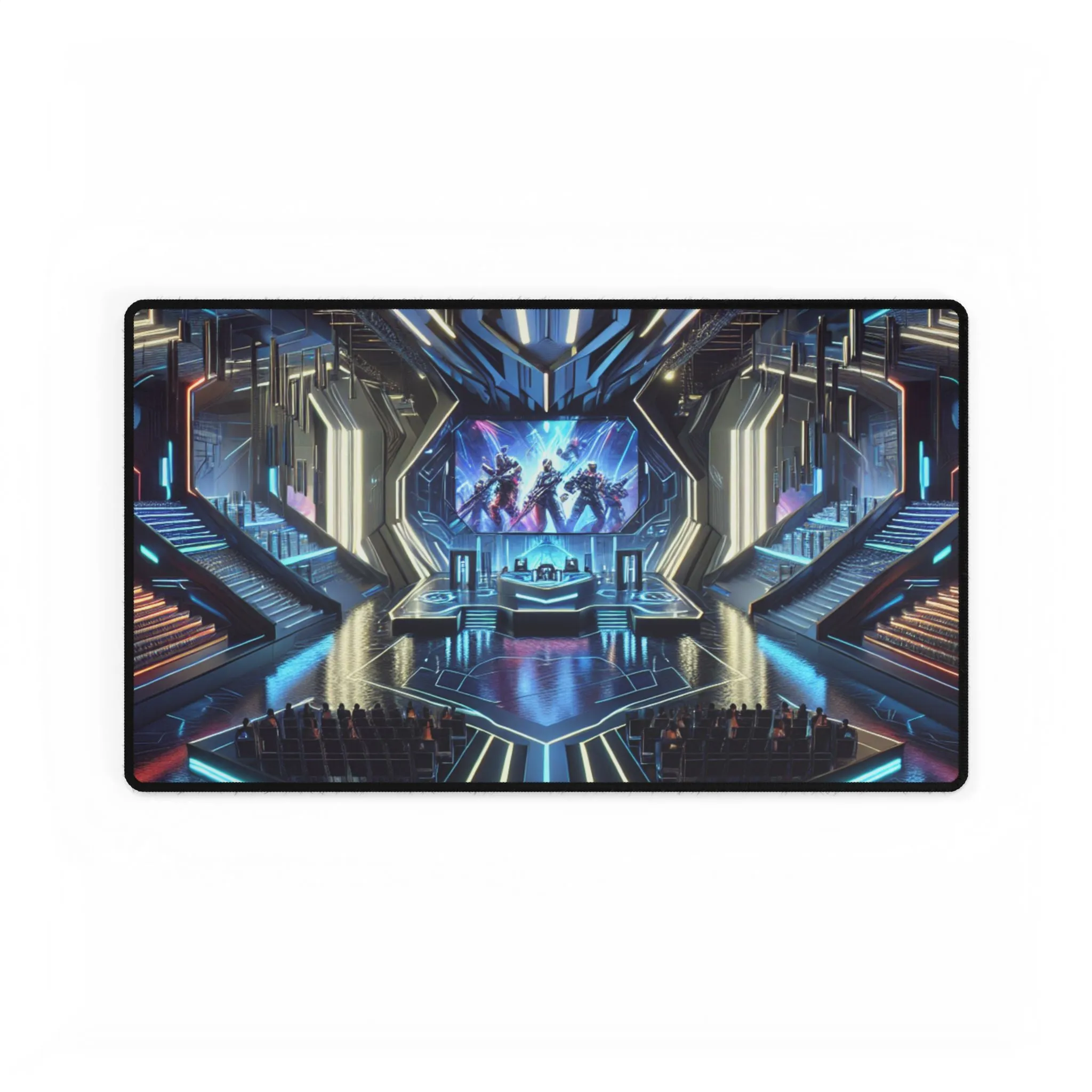 Gaming Desk Mat - Ultra futurist Pad Keyboard Design