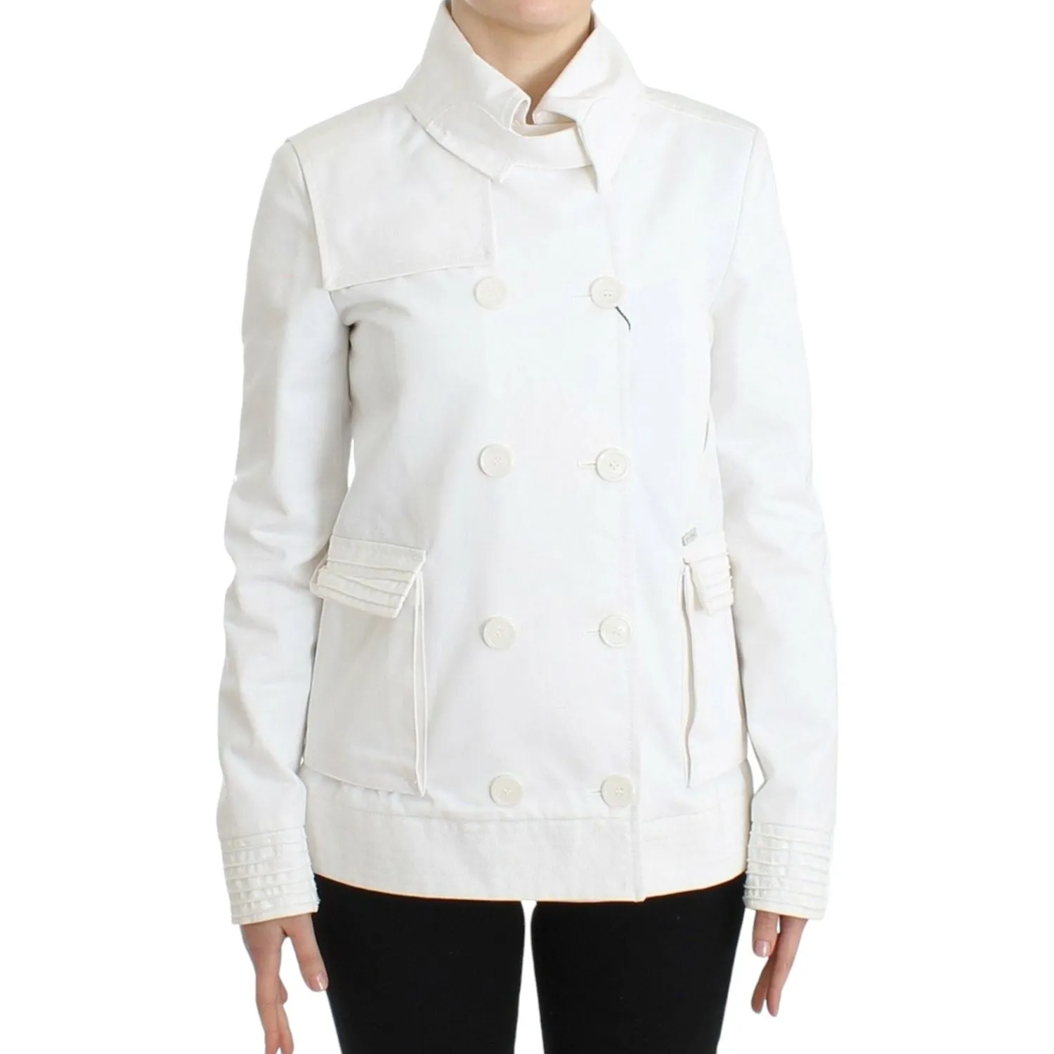 GF Ferre Chic Double Breasted Cotton Jacket