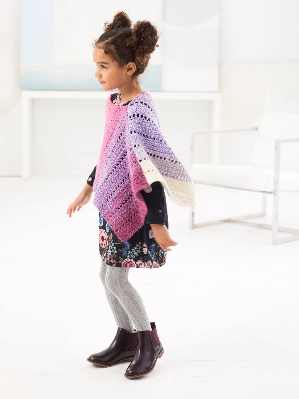 Girls Poncho (Crochet)