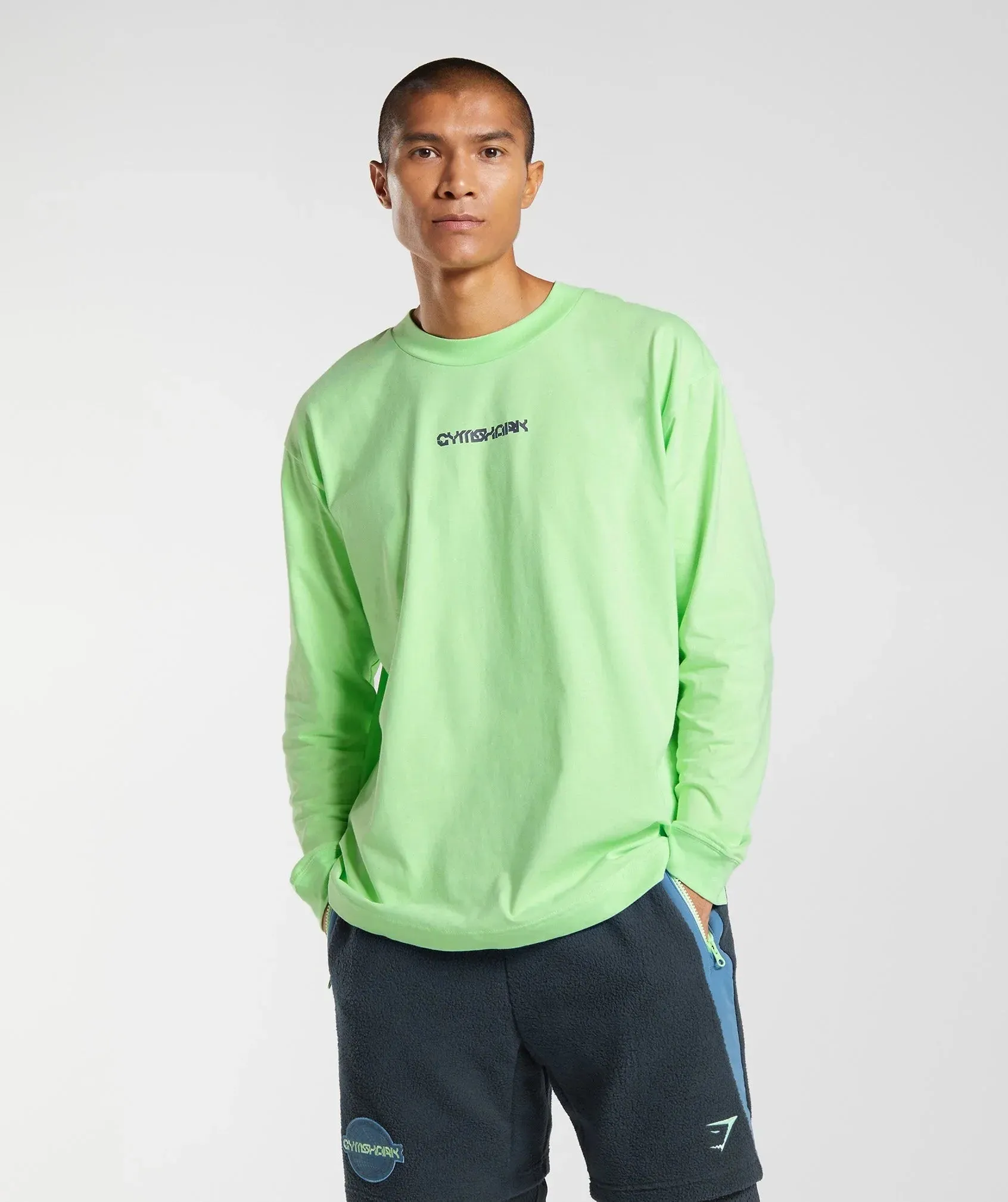 Gymshark Vibes Long Sleeve T-Shirt - Bright Mint