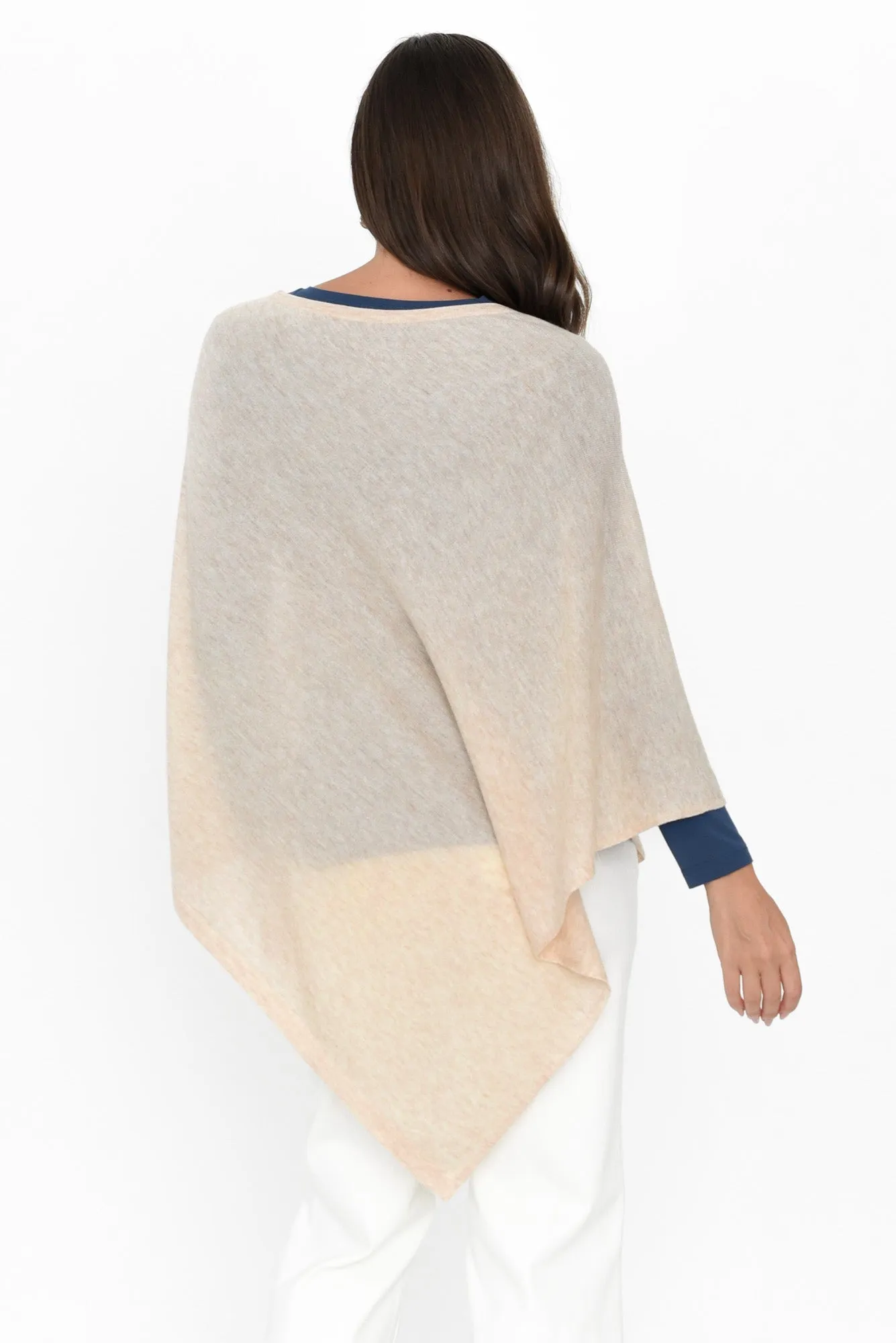 Haly Oat Wool Blend Poncho