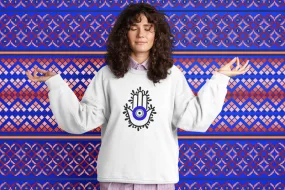 Hamsa Hand Evil Eye Sweatshirt, Amida Eye Hamsa Hand Sweatshirt, Boho Sweatshirt, Hamsa Hand Clothes