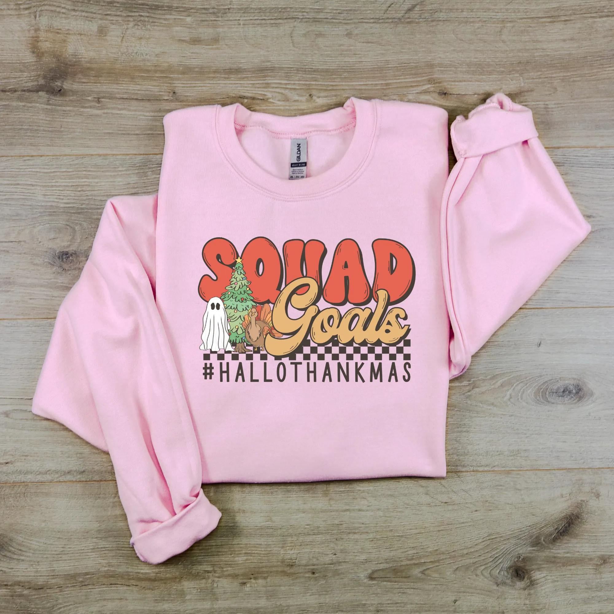 Happy Hallothankmas Crewneck Sweatshirt