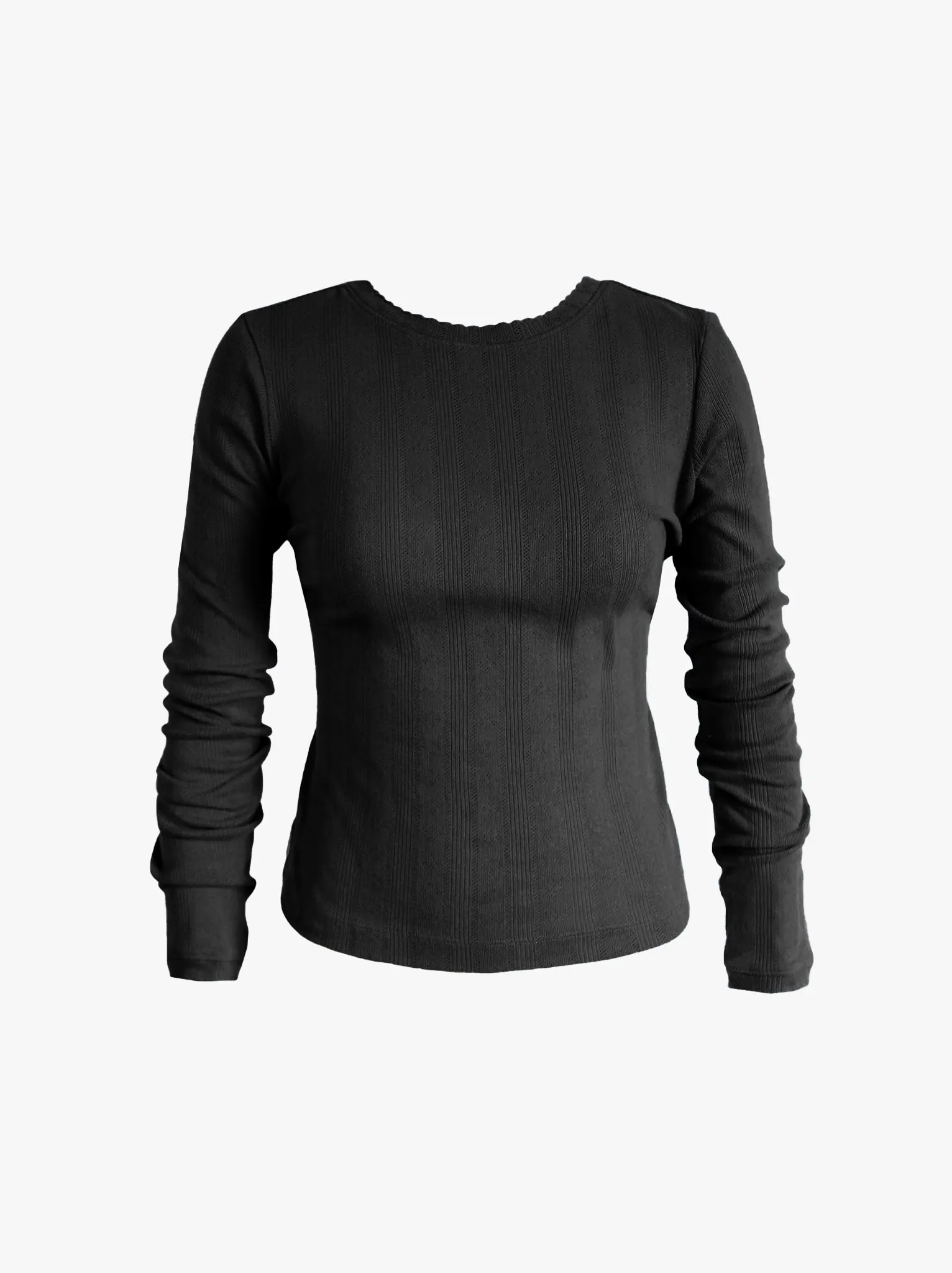 Harper Pointelle Knit Top