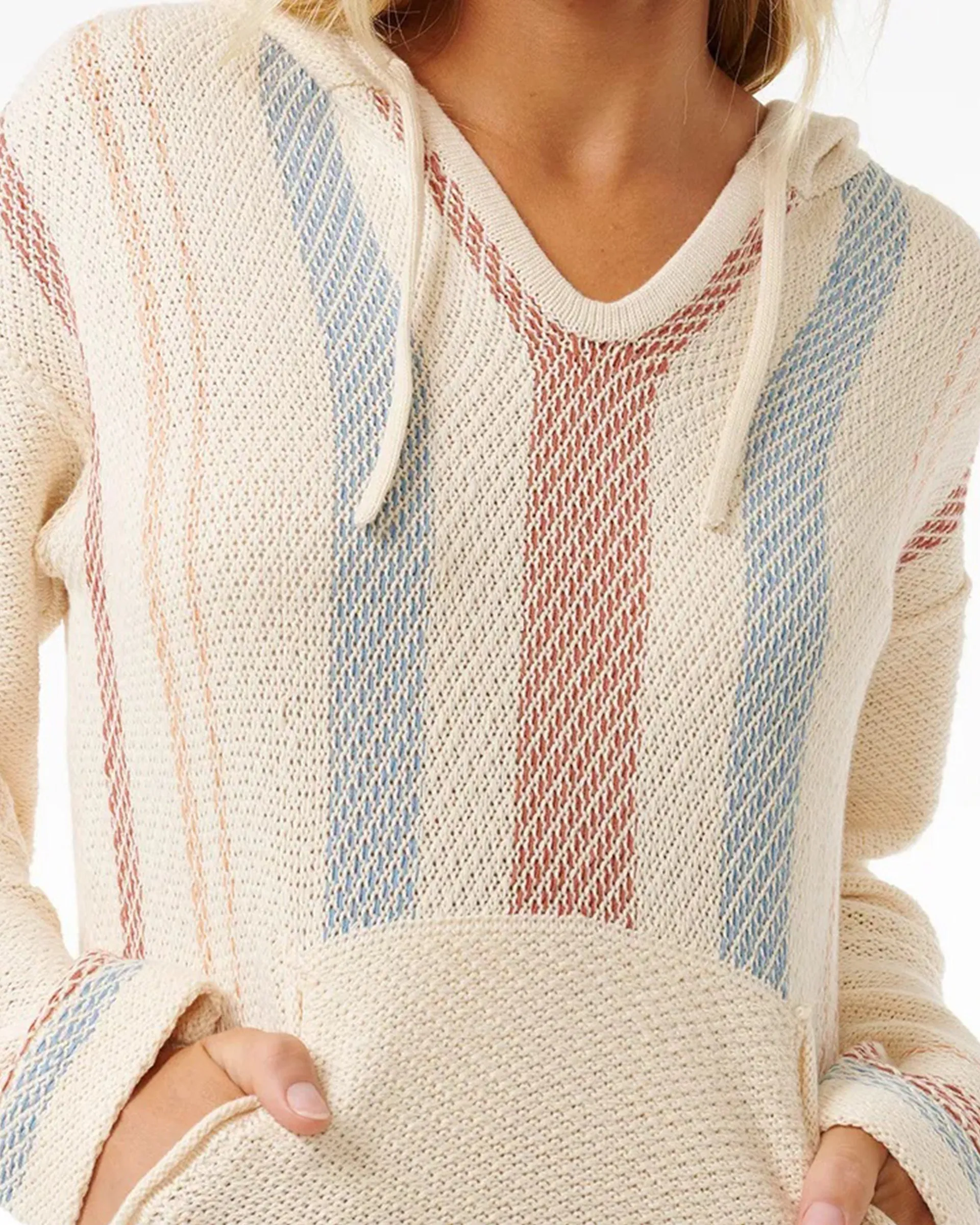 High Tide Stripe Poncho