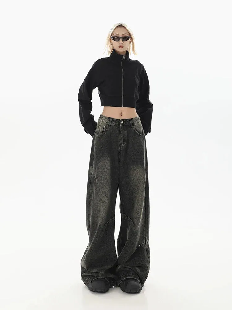 Hip-hop Wide Leg Streetwear Jeans