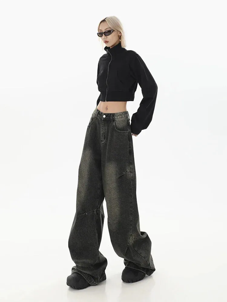 Hip-hop Wide Leg Streetwear Jeans