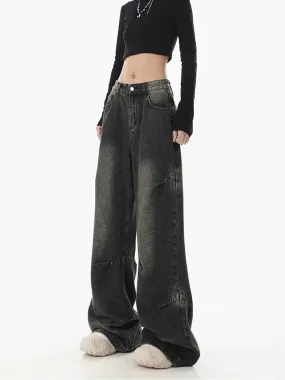 Hip-hop Wide Leg Streetwear Jeans