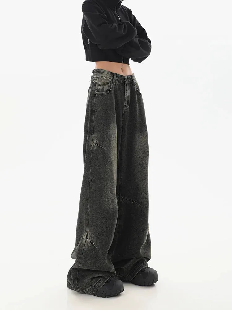 Hip-hop Wide Leg Streetwear Jeans