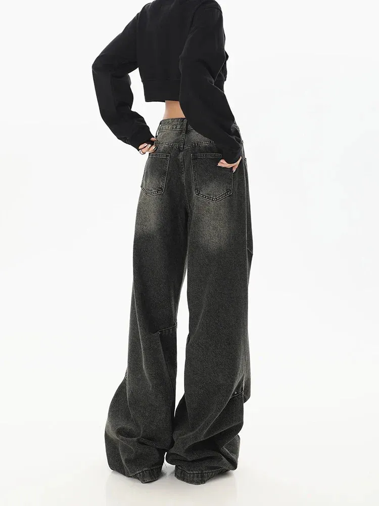 Hip-hop Wide Leg Streetwear Jeans