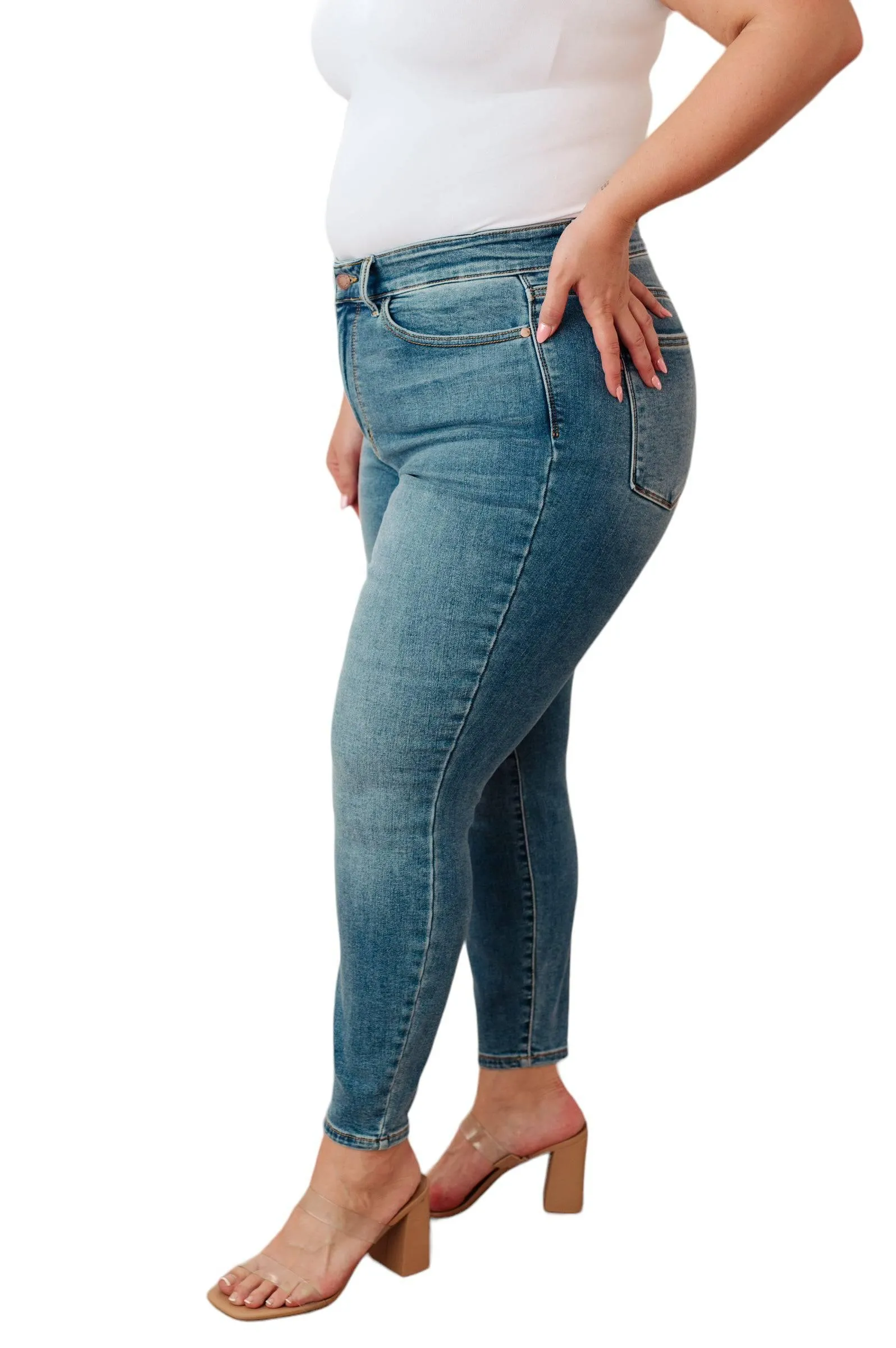 Judy Blue High Rise Thermal Skinny Jeans