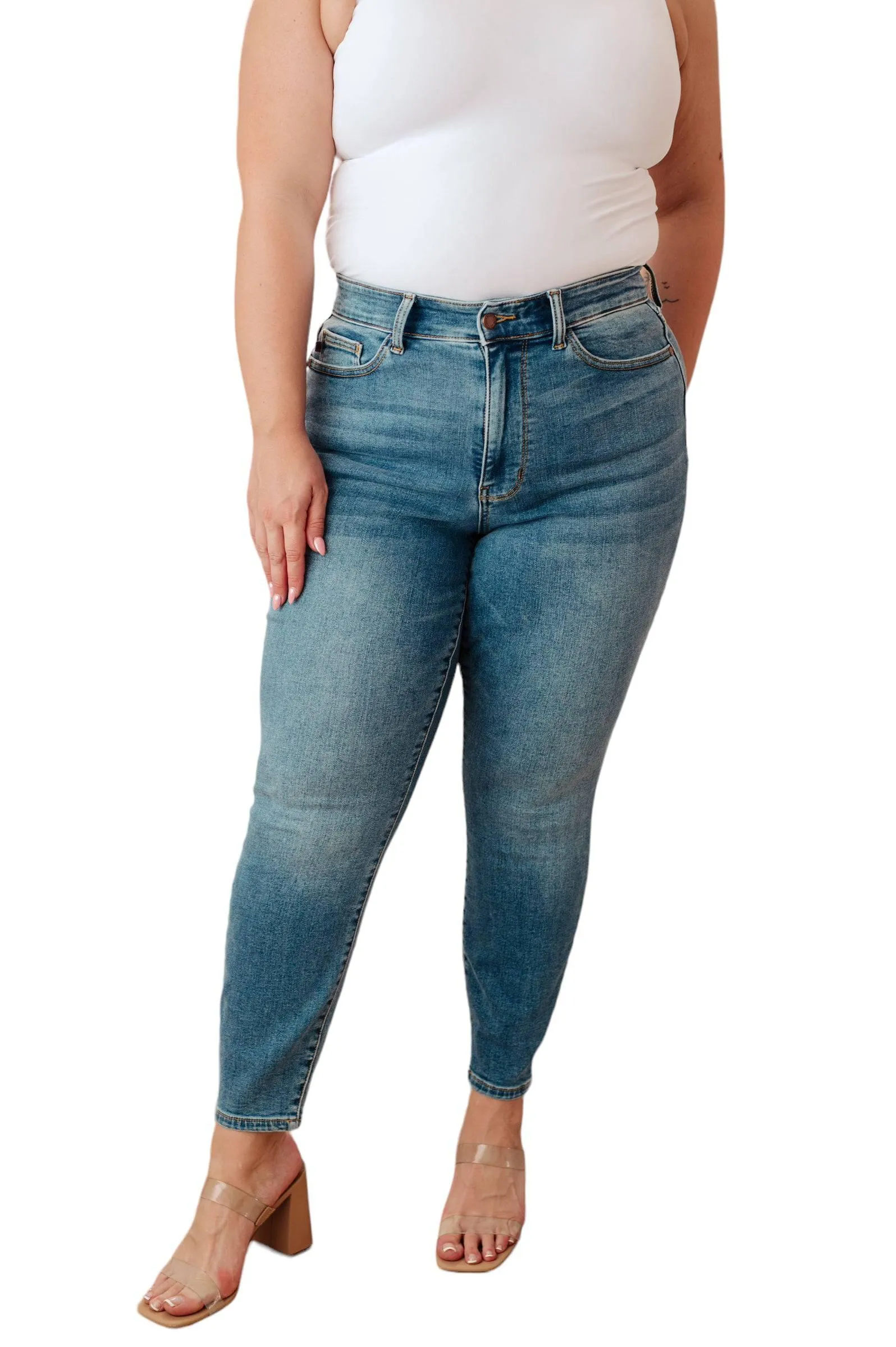 Judy Blue High Rise Thermal Skinny Jeans