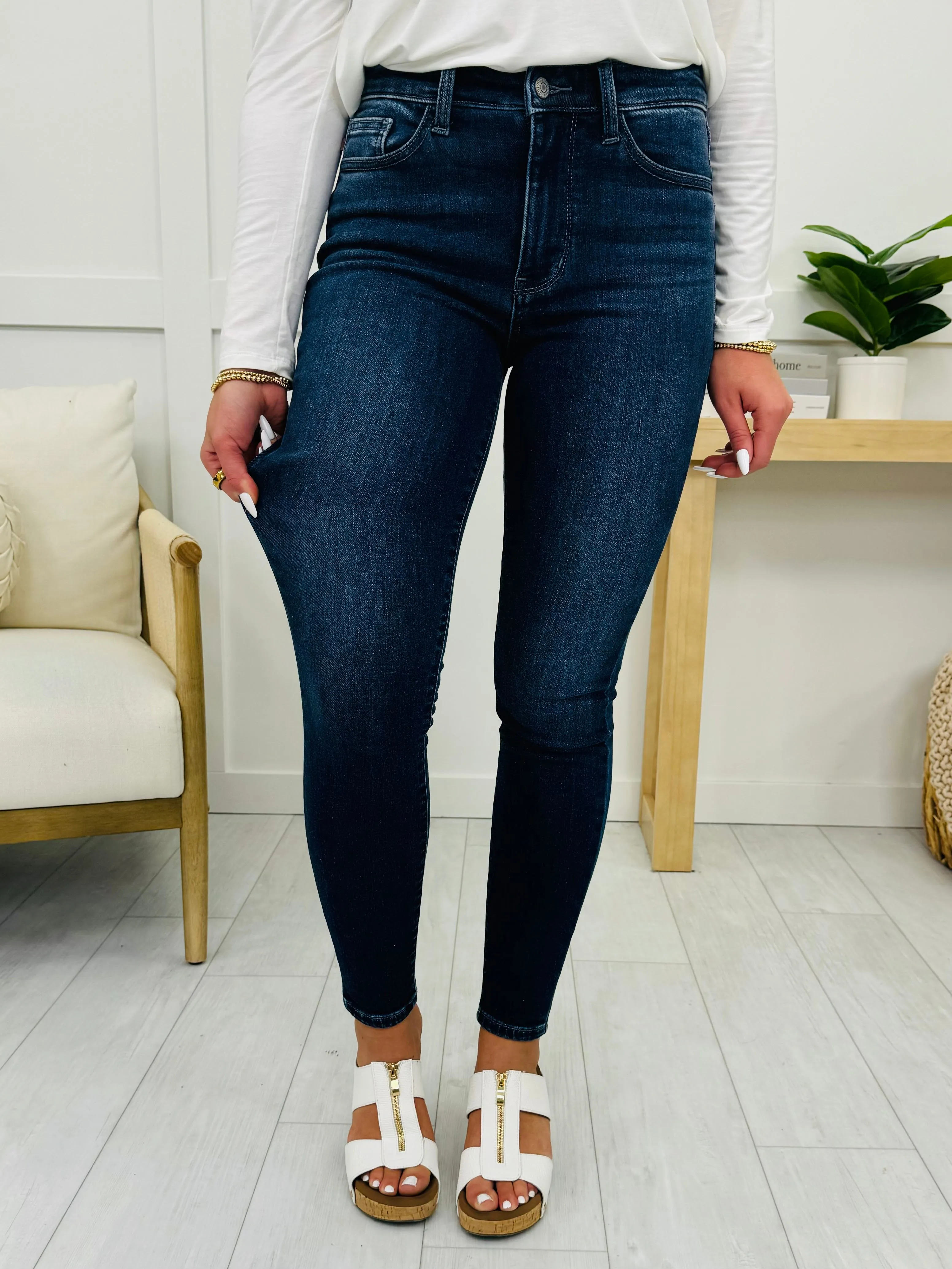 Judy Blue Layered in Love Thermal Lined Skinny Jeans