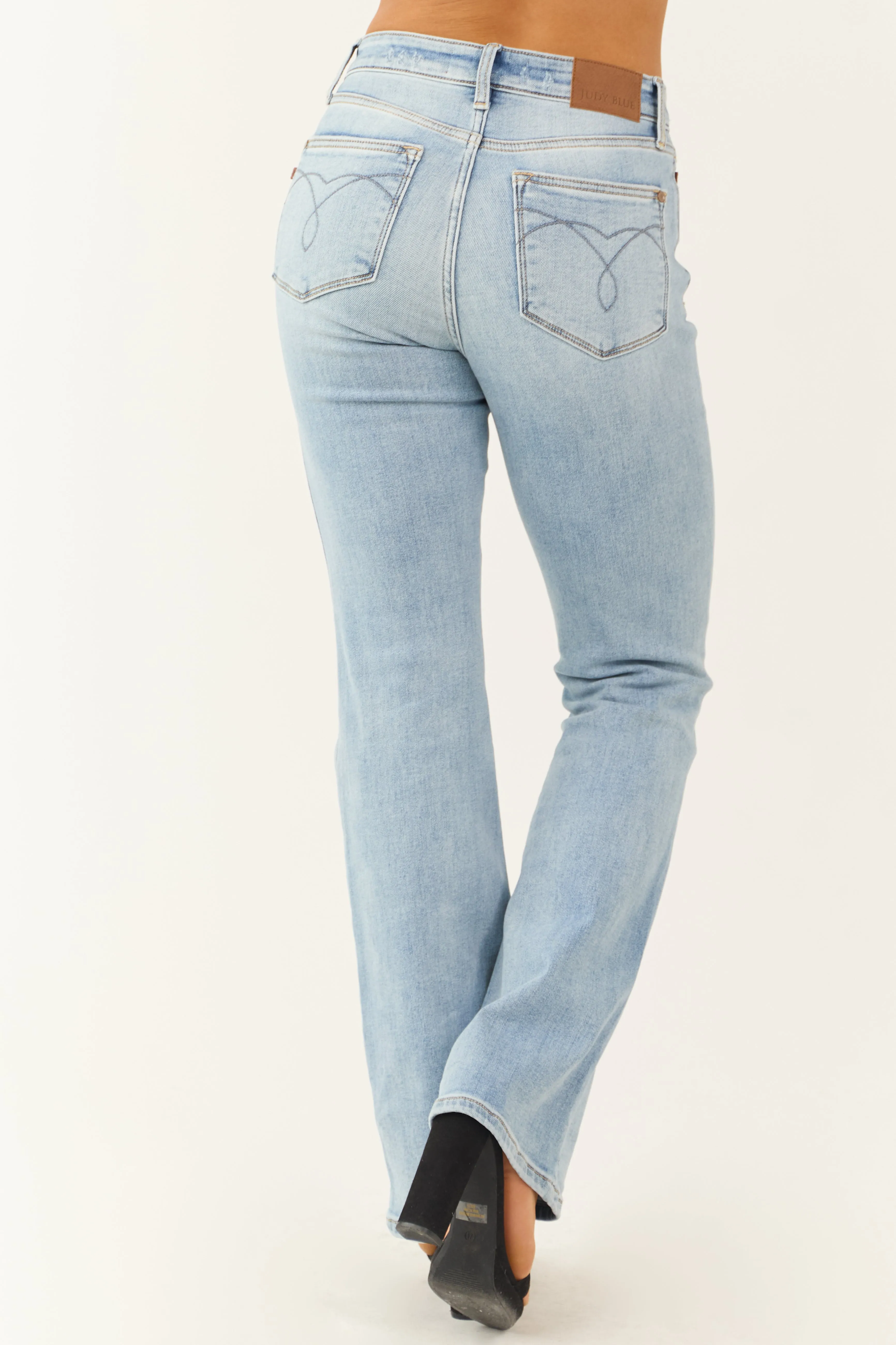 Judy Blue Light Wash Thermal Lined Bootcut Jeans