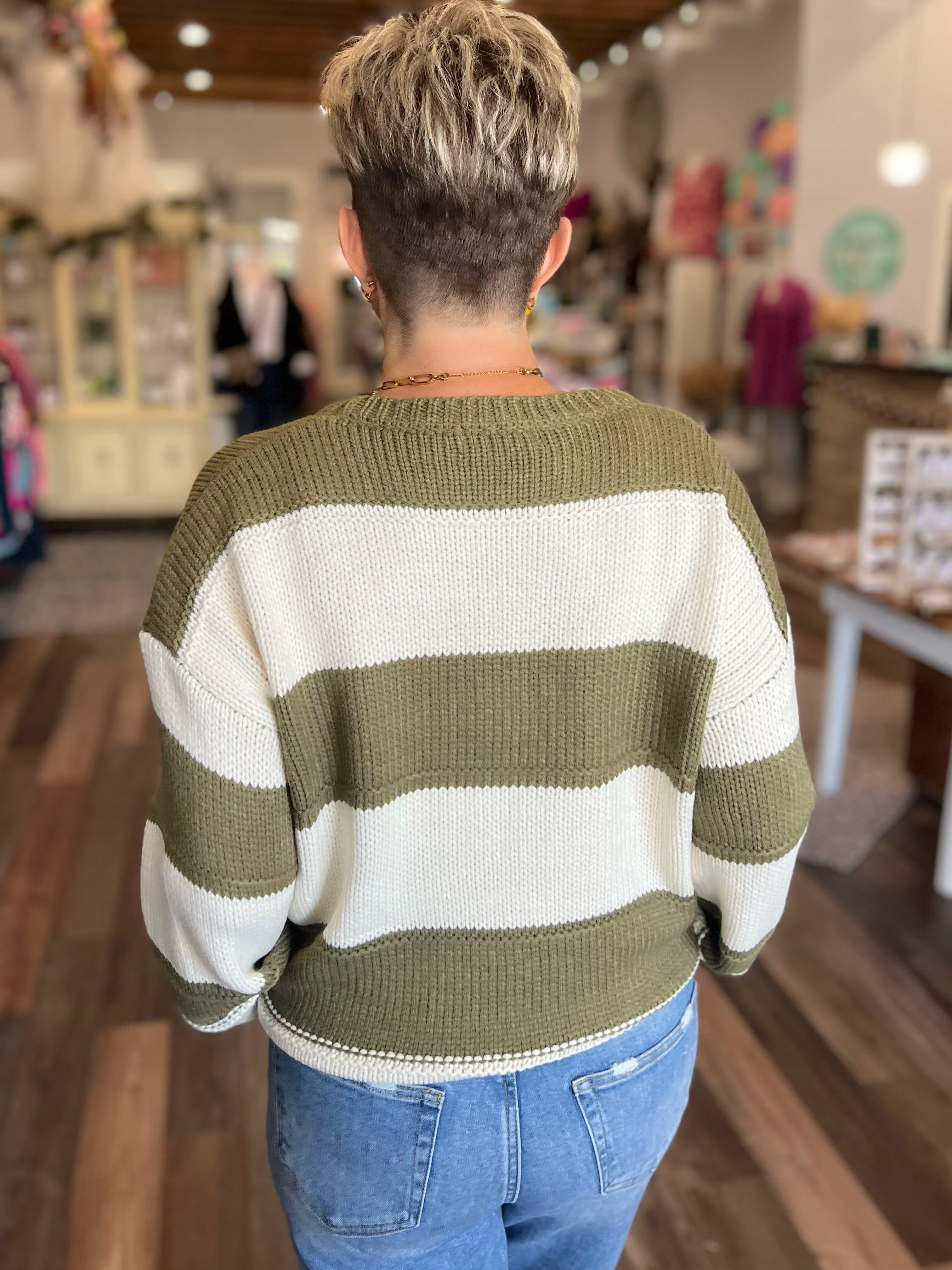 Katie Stripe Knit Sweater