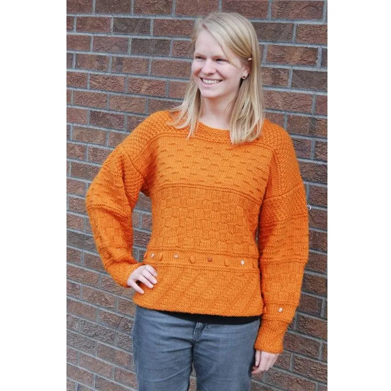 Knit & Purl Easy Sweater Pattern - Lamb's Pride