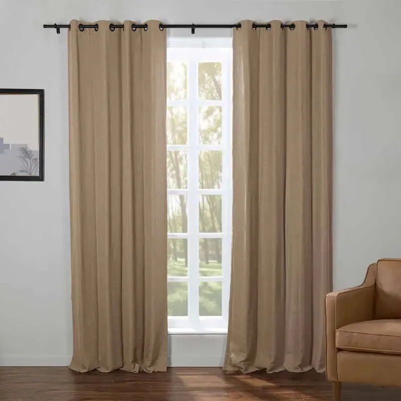 Kyla Lightweight Faux Linen Drapery Grommet