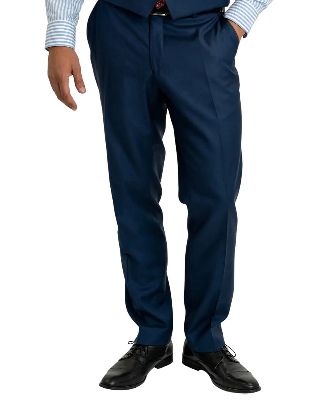 Lanificio F.lli Cerruti Blue Sharkskin Suit Trousers