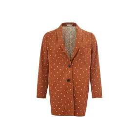 Lardini Chic Cotton Brown Jacket for the Modern Woman