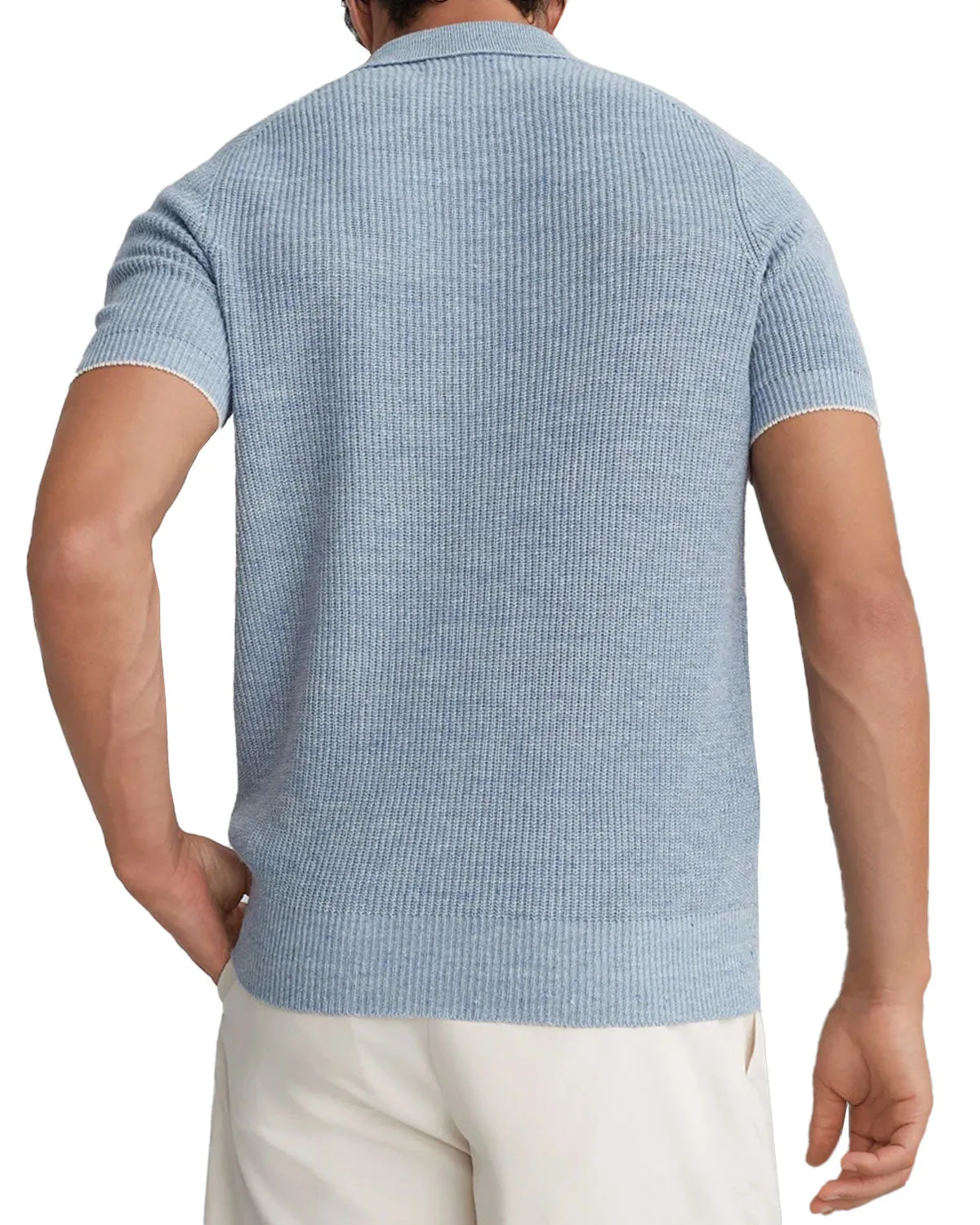 Light Blue Polo Sweater