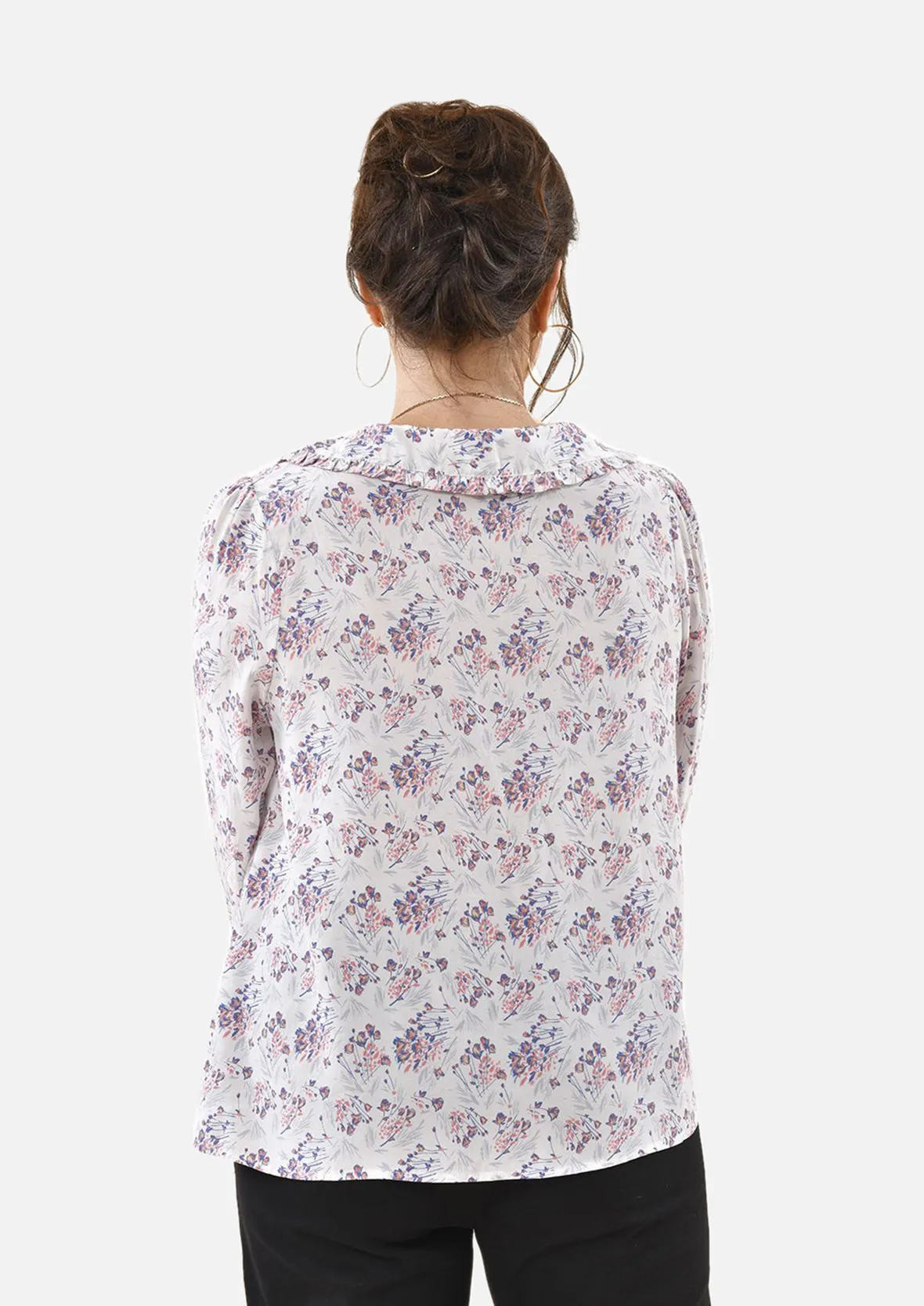 Long Sleeves Floral Top