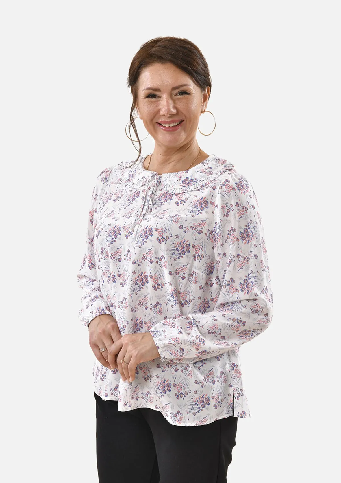 Long Sleeves Floral Top