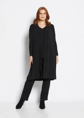 Matrix longline Cardigan in Black