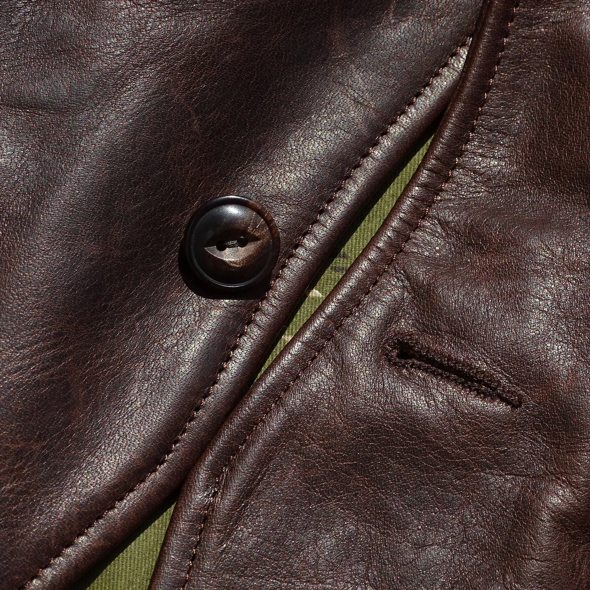 Men's Four Corners Leather Jacket Brown