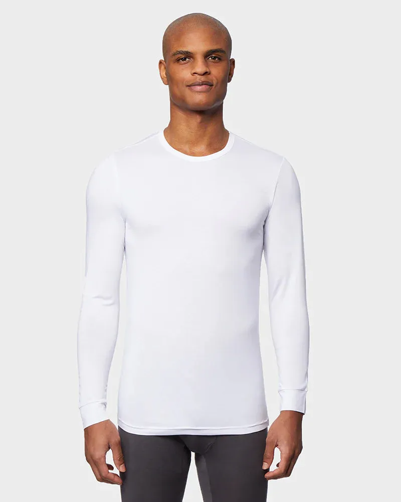 Men's Lightweight Baselayer Crew Top - White