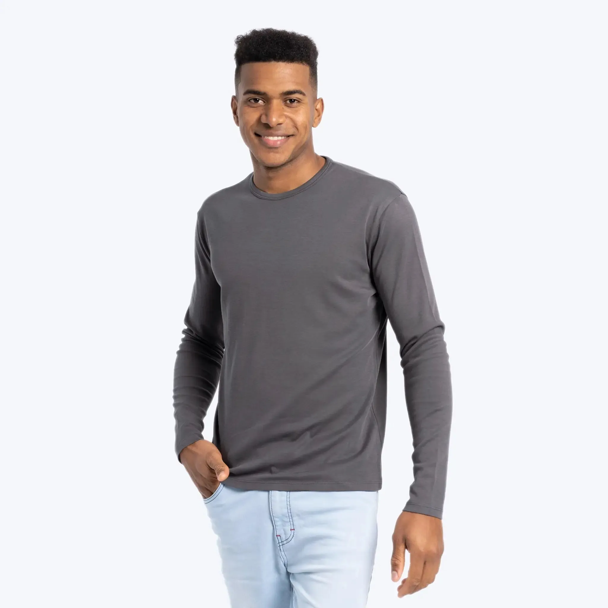 Men's Organic Pima Cotton Long Sleeve Shirt