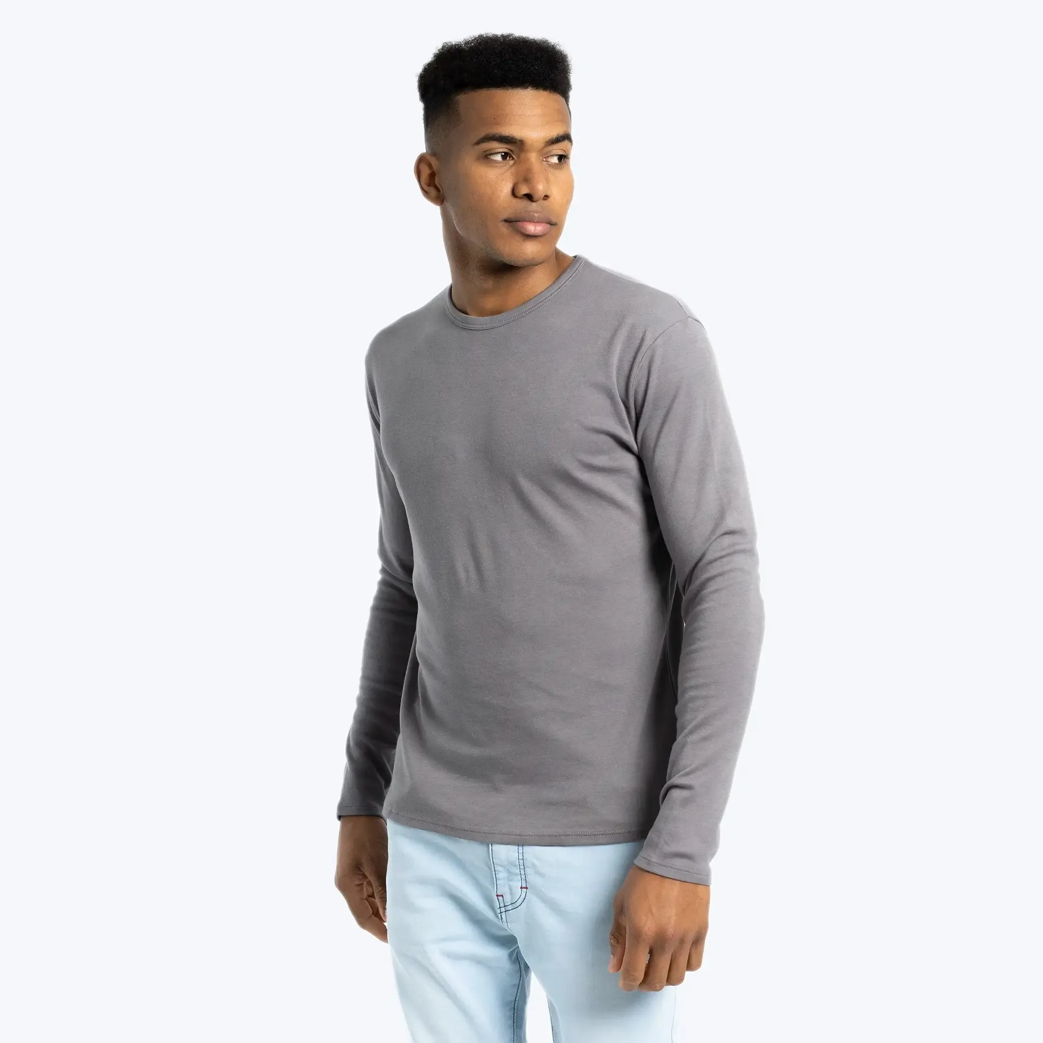 Men's Organic Pima Cotton Long Sleeve Shirt