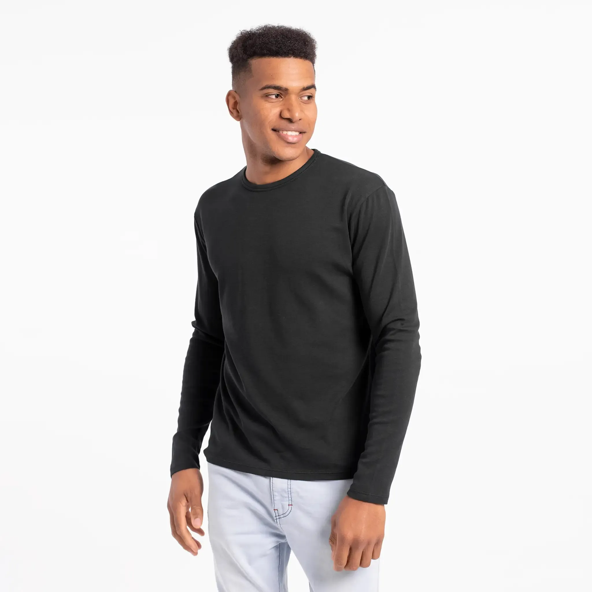 Men's Organic Pima Cotton Long Sleeve Shirt