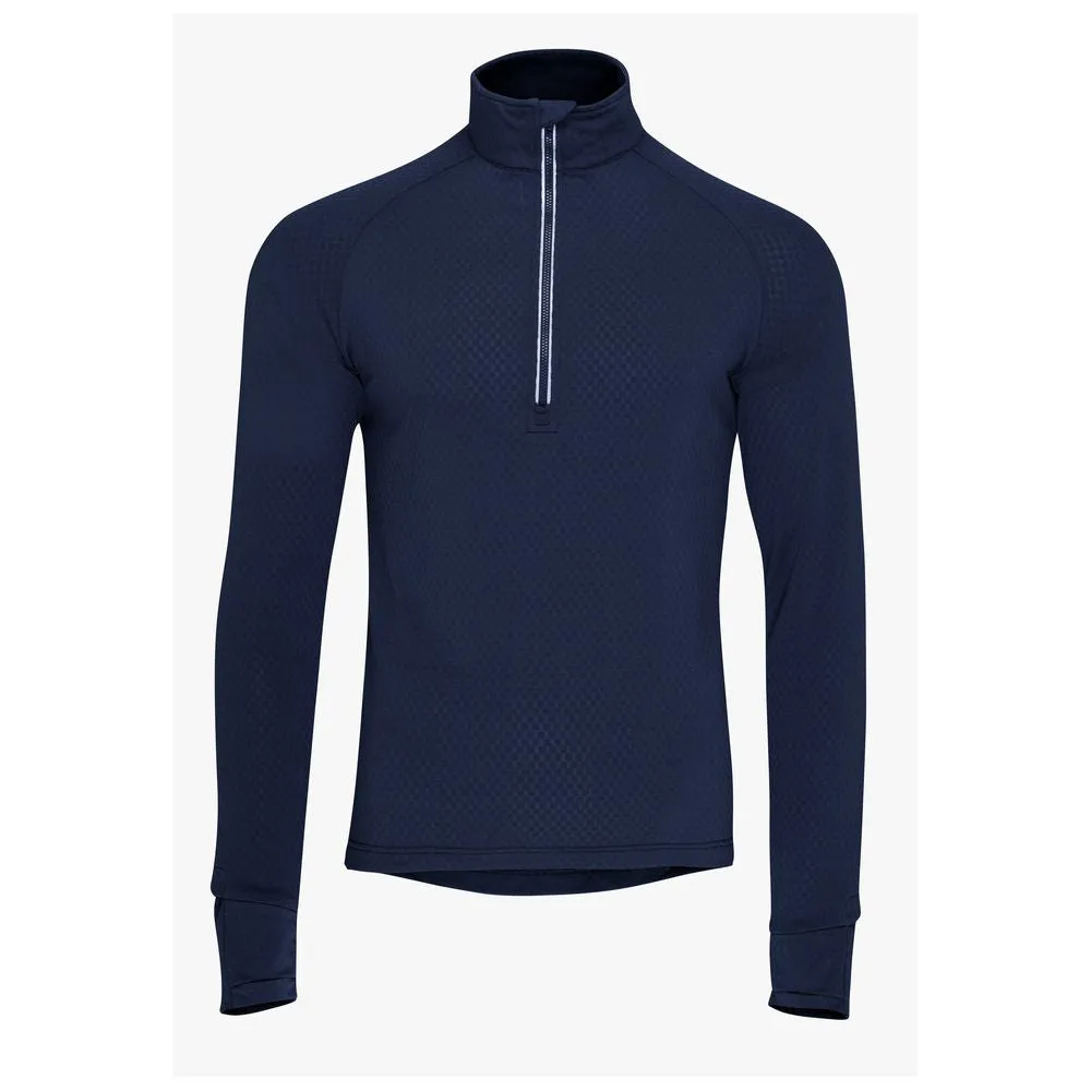 Mens Zephyr Zip Grid Fleece (Navy)