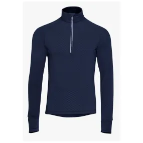 Mens Zephyr Zip Grid Fleece (Navy)