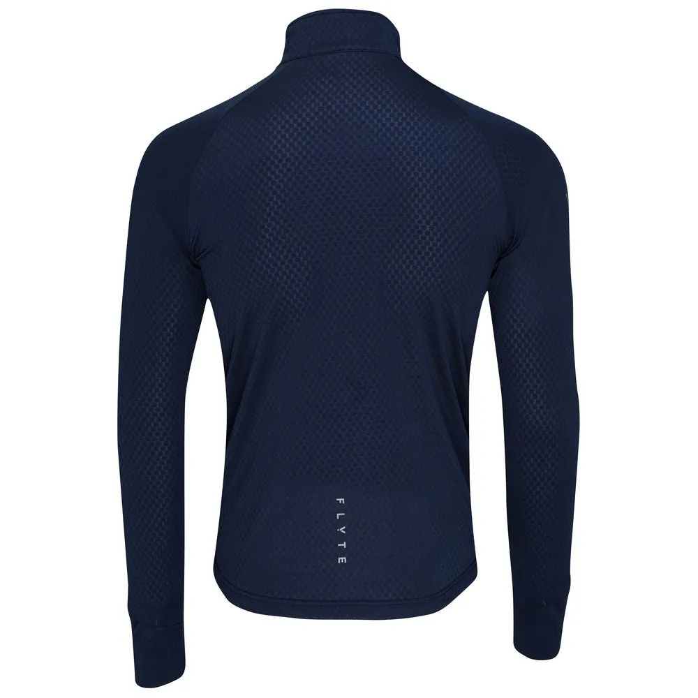 Mens Zephyr Zip Grid Fleece (Navy)