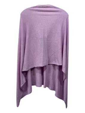 Minnie Rose Size 0/S Purple Cotton Poncho Sweater