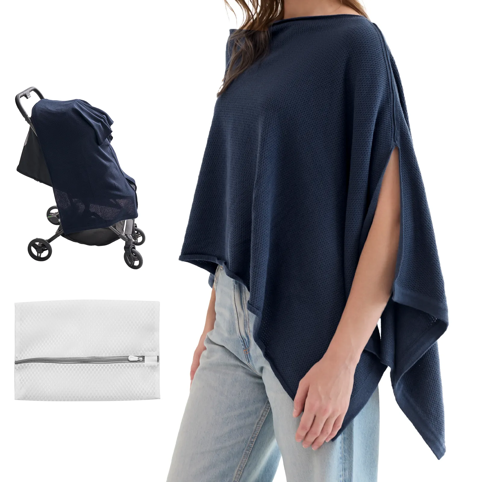 Momcozy Nursing Cover - Soft, Breathable, Multi-Use Privacy Poncho