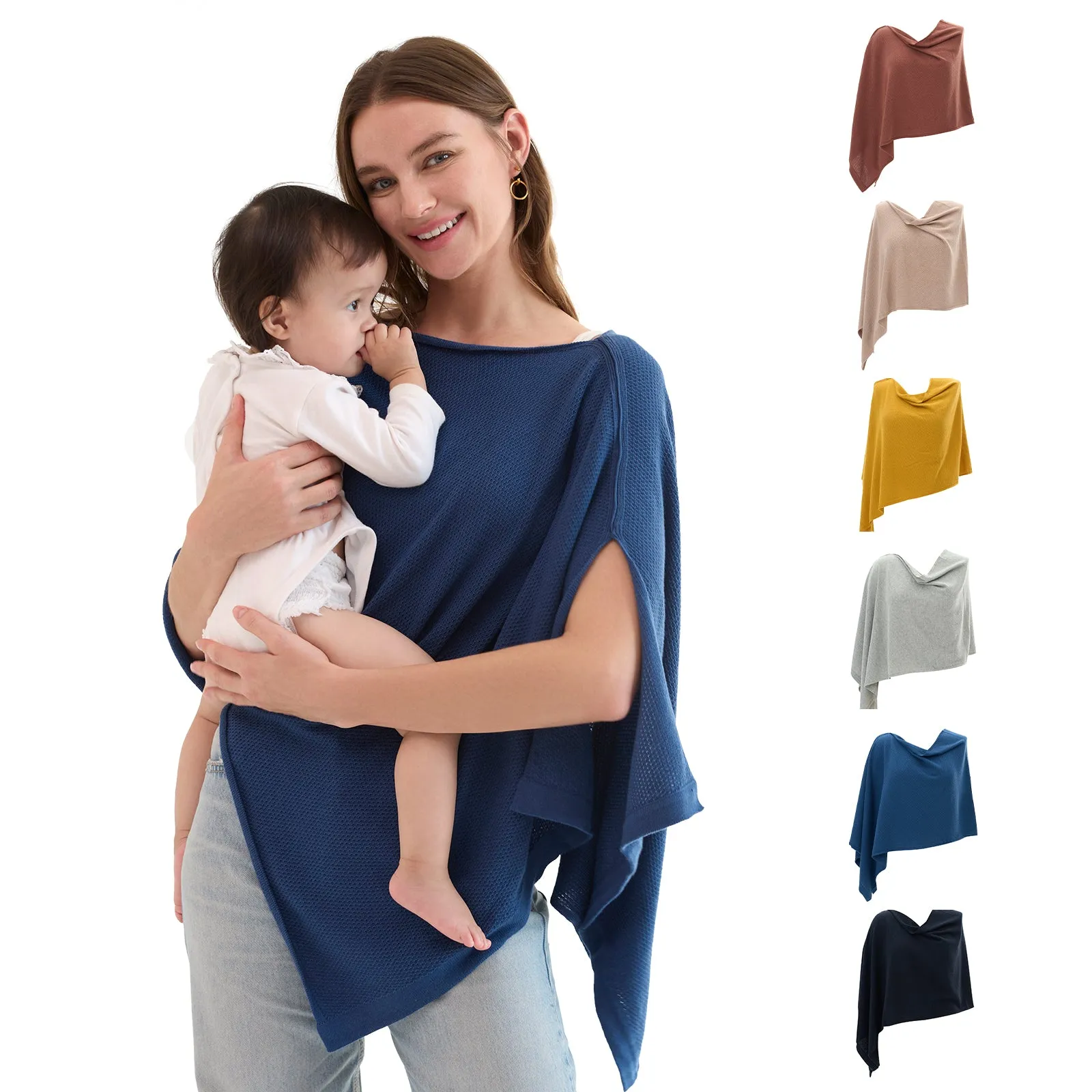 Momcozy Nursing Cover - Soft, Breathable, Multi-Use Privacy Poncho