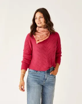 Monroe Sweater: Raspberry