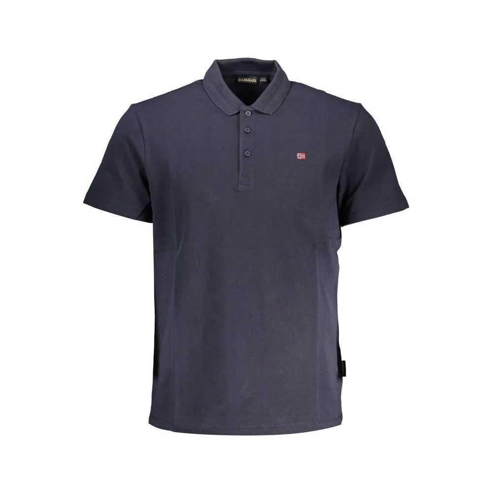 Napapijri Blue Cotton Men Polo