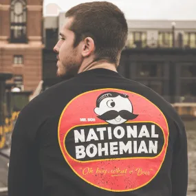 National Bohemian Retro (Black) / Crew Sweatshirt